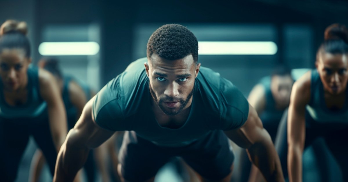 A man exercising on beginners weight loss